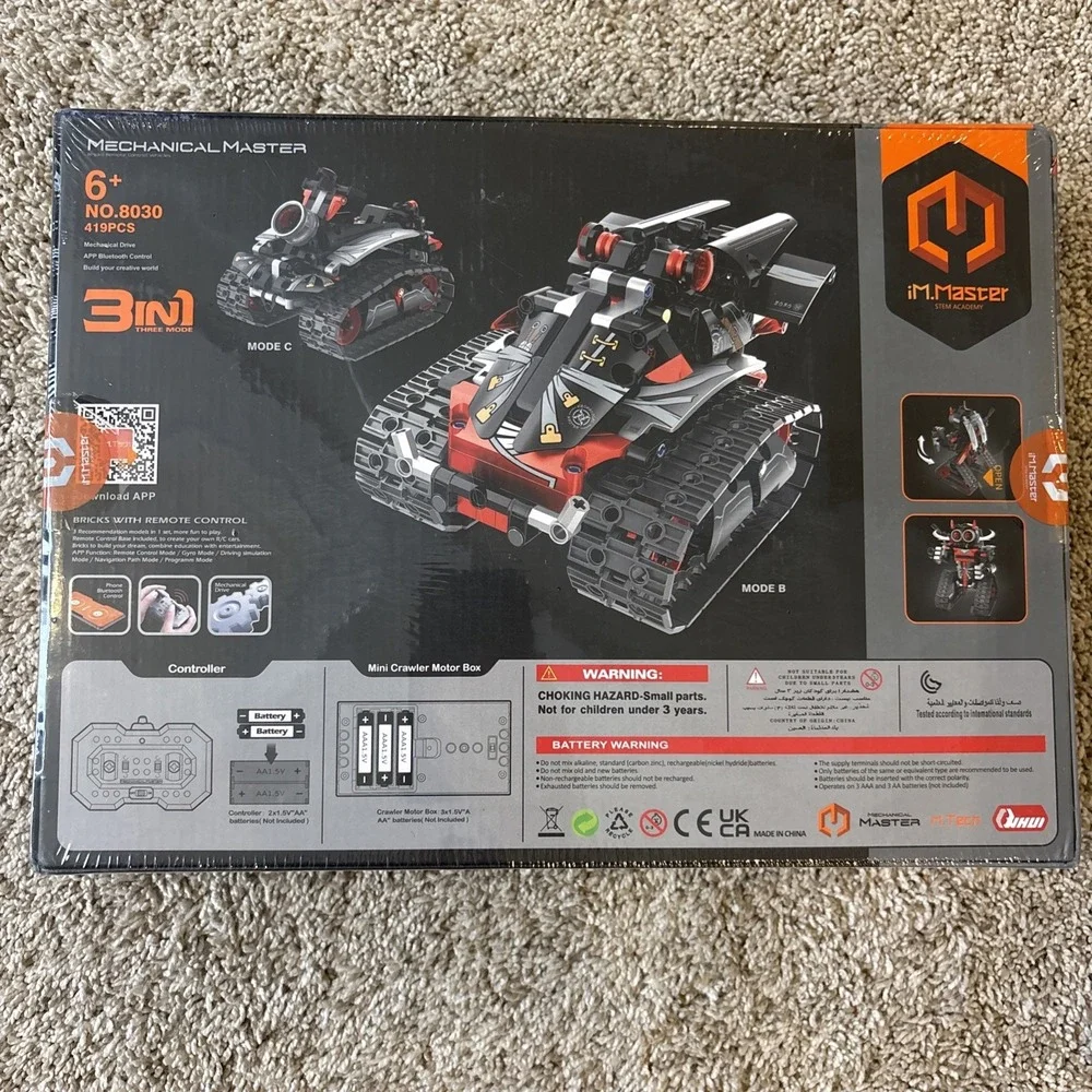 Mechanical Master No. 8030 419 pcs STEM RC Remote Control Toy Sealed